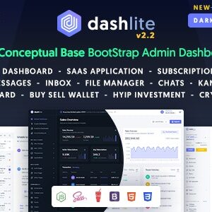 DashLite v2.9.1 Nulled – Bootstrap Responsive Admin Dashboard Template