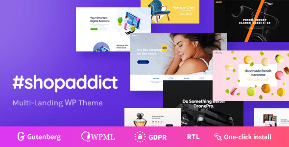 Shopaddict v1.1.3 Nulled - WordPress Landing Pages To Sell Anything