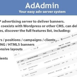 AdAdmin v3.85 Nulled – Easy Adv Server (Adversting Platform) PHP Script