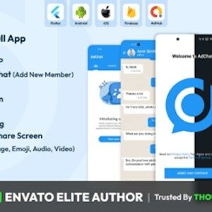 AdChat v3.2.0 Nulled – WhatsApp Clone Android & iOS app
