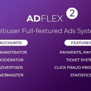 AdFlex v2.0.5 – Multi User Full-featured Ads System Nulled Script