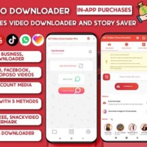 All Video Downloader & Story Saver v7.6 Nulled – 103+ Websites Support App Source Code