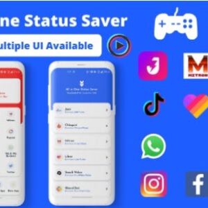 All in One Status Saver v19.0 Nulled – FB, Insta, WA Story Saver & MxTakaTak, Moj, Josh and more Video Saver App Source Code