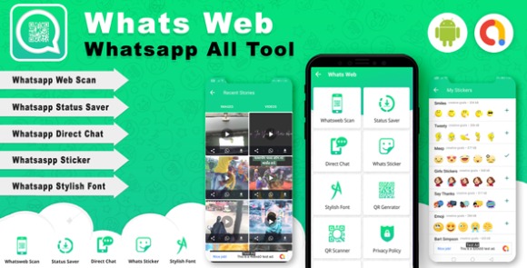 Android Whats Web v2.0 Nulled – Whatsapp All Tools App Source