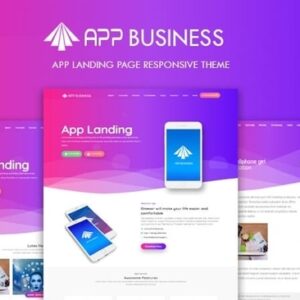 App Business Landing Page Blogger Template v2.0