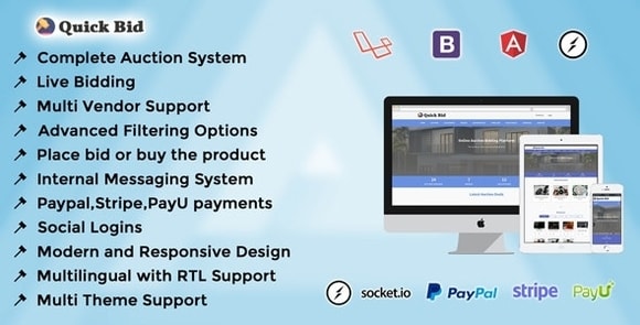 AuctGlobal – Live Auction Laravel Script Nulled