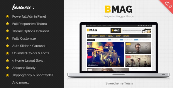 BMAG v2.1.1 Nulled – Magazine Responsive Blogger Template