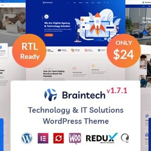 Braintech v2.5.2 Nulled – Technology & IT Solutions WordPress Theme