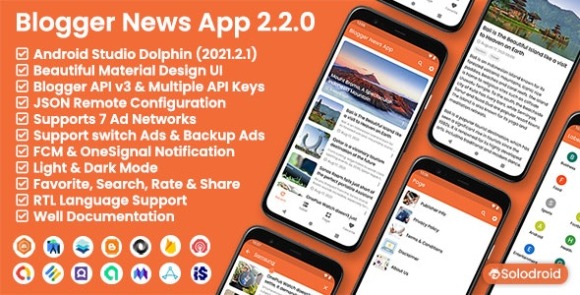 Blogger News App v2.2.0 Nulled – Blogger API v3 App Source Code