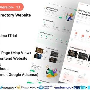 Bulistio v1.1 Nulled – Business Listing / Directory Website (Subscription Based)