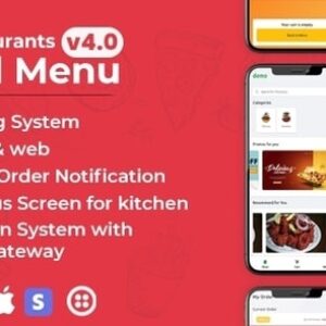 Chef v4.1 Nulled – Multi-restaurant Saas – Contact less Digital Menu Admin Panel with – React Native App Source