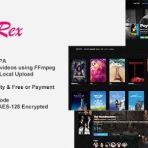 CinemaRex v1.5.1 Nulled – Movies & TV Shows, Live TV PHP Script