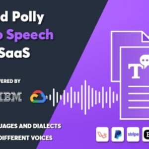 Cloud Polly v1.5 – Ultimate Text to Speech as SaaS Nulled Script