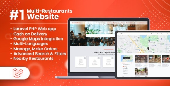 Customer Website For Multi-Restaurants Laravel App v1.0 Nulled – PHP Script