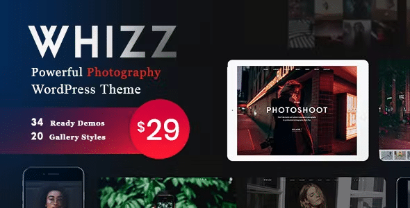 Whizz v2.4.2 Nulled - Photography WordPress for Photography