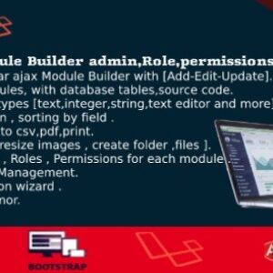 Dashboard Builder v3.5 Nulled – CRUD, Users, Roles, Permission, Files Manager, Invoices System