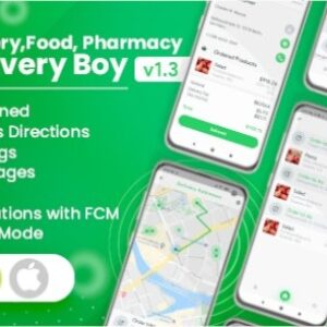 Delivery Boy for Groceries, Foods, Pharmacies, Stores Flutter App Source Code v1.3.0