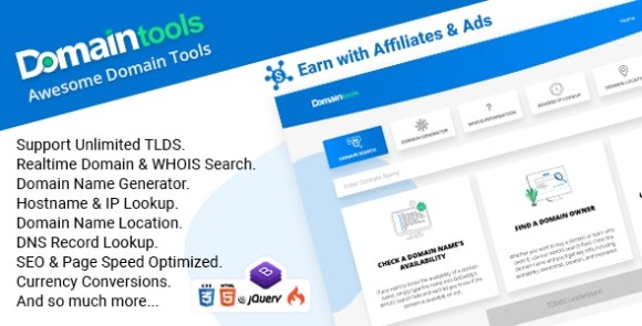 DomainTools v2.2 – Awesome Domain Tools Nulled Script
