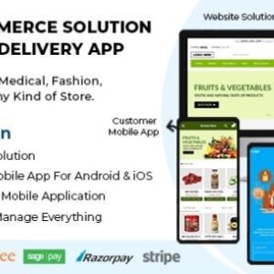 Ecommerce Solution with Delivery App For Grocery, Food, Pharmacy, Any Store / Laravel + Android Apps Nulled v1.0.22