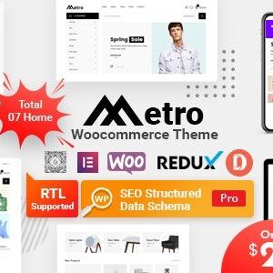 Metro v2.11 Nulled – Minimal WooCommerce WordPress Theme
