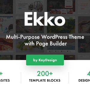 Ekko v4.4 Nulled – Multi-Purpose WordPress Theme with Page Builder