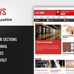 FlatNews v2.6.8 Nulled – Responsive Magazine Blogger Template