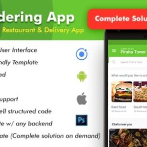 Food Delivery App v2.0 Nulled – Food Ordering App|Android + iOS App Template|3 Apps| Multi Restro Cookfu (IONIC 4) App Source