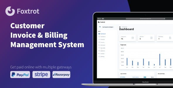 Foxtrot SaaS v1.0.2 Nulled – Customer, Invoice and Expense Management System PHP Script