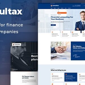 Consultax v1.2.0 Nulled – Financial & Consulting WordPress Theme