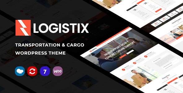Logistix v1.28 Nulled - Responsive Transportation WordPress Theme