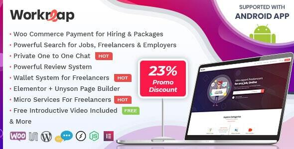 Workreap v2.7.1 Nulled - Freelance Marketplace WordPress Theme