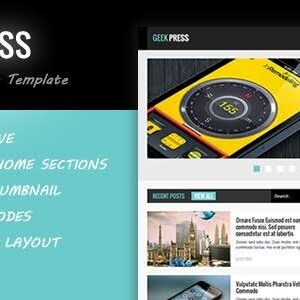 Geek Press v2.3 Nulled – Responsive News & Magazine Blogger Template Free