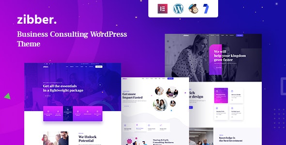Zibber v1.2.2 Nulled - Consulting Business WordPress Theme + RTL