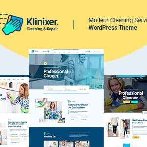 Klinixer v1.0.8 Nulled – Cleaning Services WordPress Theme + RTL