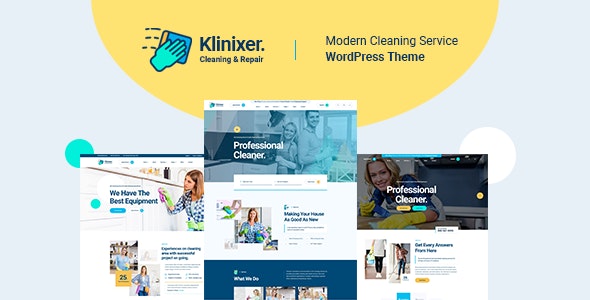 Klinixer v1.0.8 Nulled - Cleaning Services WordPress Theme + RTL