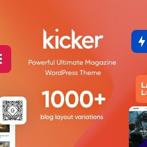 Kicker v1.4.0 Nulled – Multipurpose Blog Magazine WordPress Theme + Gutenberg