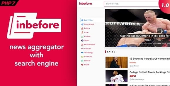 InBefore v1.0.5 Nulled – News Aggregator with Search Engine