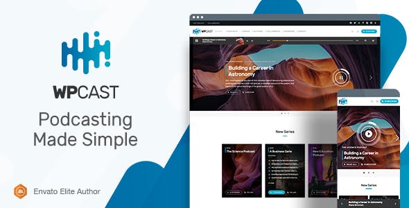 Wpcast v1.6.1 Nulled - Audio Podcast WordPress Theme