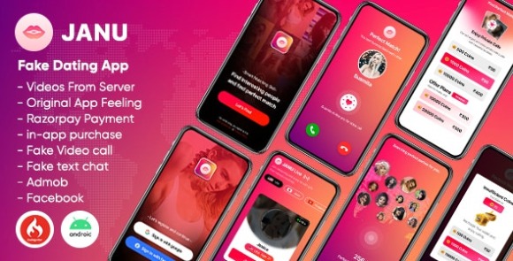Janu v1.0 Nulled – Dating App with Live Streaming : One to One Video Call (Videos from Server) App Source