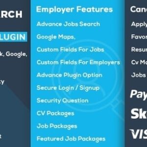JobSearch v2.1.4 Nulled – WP Job Board WordPress Plugin Free