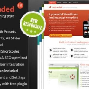 JustLanded v1.7.0 Nulled – WordPress Landing Page Theme Free