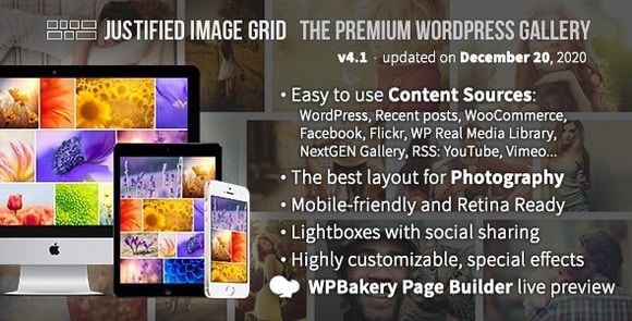 Justified Image Grid v4.2 Nulled – Premium WordPress Gallery Plugin