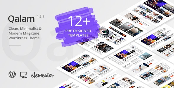 Qalam v2.0.0 Nulled - NewsPaper and Magazine WordPress Theme