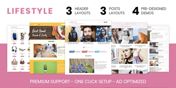 Lifestyle v1.1.3 Nulled – Elegant WordPress Theme MyThemeShop