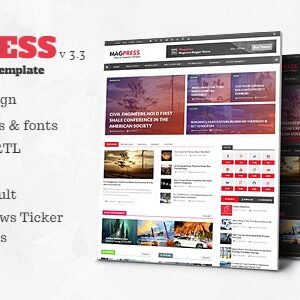 Magpress v3.3 Nulled – Magazine Responsive Blogger Template Free