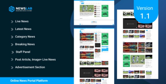 NewsLab v1.1 Nulled – Online Newspaper And Magazine Platform