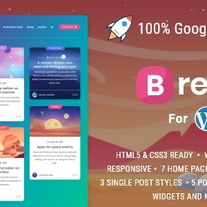 Breek v4.1.0 Nulled – Minimal Masonry Theme for WordPress