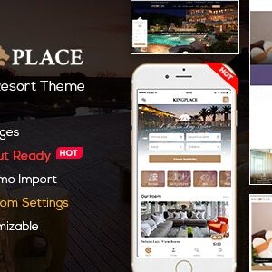 KingPlace v1.2.10 Nulled – Hotel Booking, Spa & Resort WordPress Theme (Mobile Layout Ready)