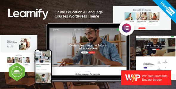 Learnify v1.12 Nulled - Online Education Courses WordPress Theme