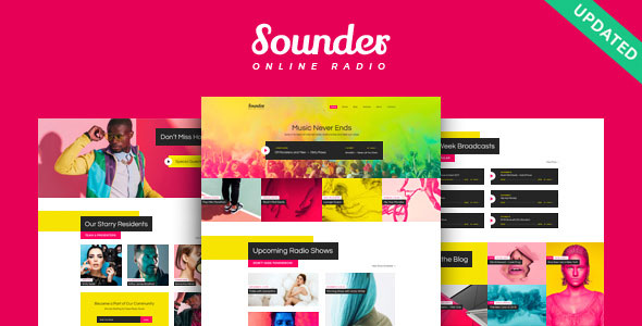 Sounder v1.3.7 Nulled - Online Radio WordPress Theme